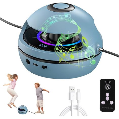 Corde à sauter électronique, corde à sauter intelligente, corde à sauter multijoueur réglable avec indicateur LED, corde à sauter Bluetooth, 1 à 10 niveaux de vitesse (1/5)
