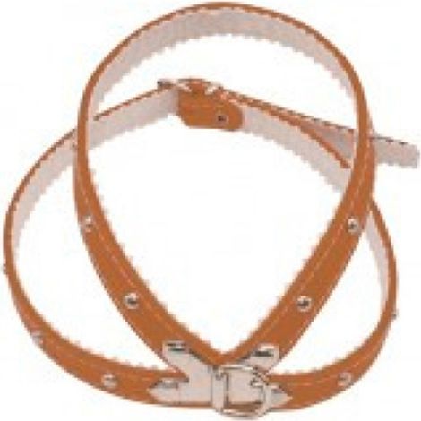Collar petral de cuero con fornitura para perro 500x13 mm