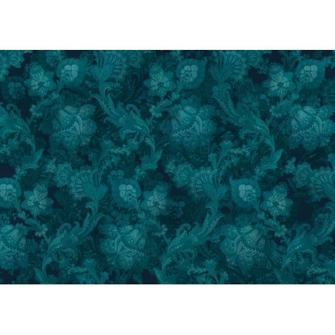 Papier peint panoramique romantique Fleurs de Nuit (1/4)
