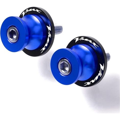 Motorradzubehör M8 Schwingenschieber Spulen Ständerschrauben für Yamaha VMAX (Größe: 8 mm blau)