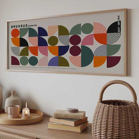 Cuadro Miseba, Estructura de Madera Nobilitada, 50x120h cm Multicolor (1/5)