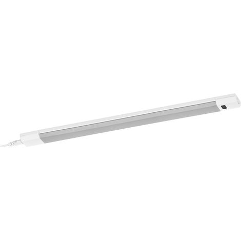OSRAM Luminaires Linear Edge Sensor haute tension pour sous-meuble avec technologie RGBW, 30 cm, couleur de lumière RGBW sélectionnable, gradable, 8 W, 460 lm, 3000 K, blanc chaud, aluminium blanc, IP