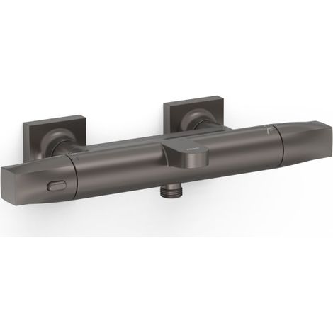 Robinet thermostatique mural pour baignoire et douche Over-wall Graphite - TRES 19017405GR