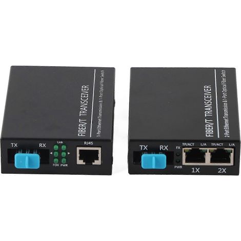 Convertisseur de média Ethernet, émetteur-récepteur à fibre optique XXSSFP1F1G/XXSSFP1F2G SC 3KM DC5V/DC (5V/12V)