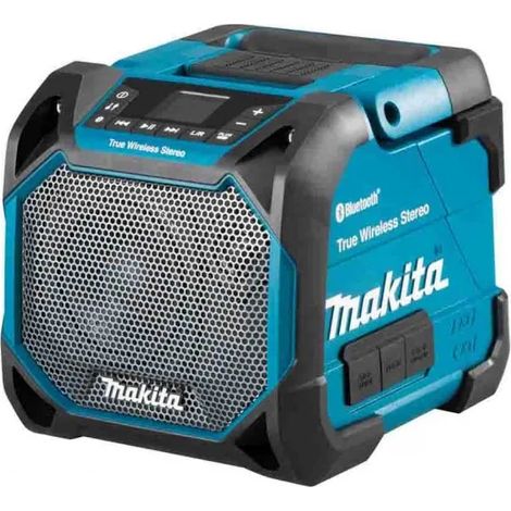 Makita – Enceinte Bluetooth 18V IP65 – Autonomie 26h – Connexion jusqu'à 10 haut-parleurs – Port AUX et USB – Son haute qualité - DMR203