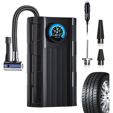 Pompe à air pour pneus de voiture, compresseur d'air pour voiture, Pompe à air filaire électrique automobile, Pompe électrique intelligente portative, pompe automatique intelligente multifonctionnelle (1/5)