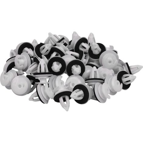 50pcs Clips de panneau de porte avec anneau d’étanchéité compatible Bmw E34 E36 E38 E39 E46 X5 M3 M5 Z3 (1/4)