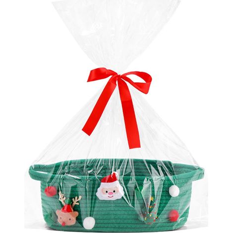 Panier De Rangement - Corde Tressée - Décoration De Noël - Pour Jouets Et Cadeaux - 1 Pièce (1/5)