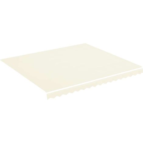 Awning Replacement Fabric Cream 400x350 cm Polyester vidaXL
