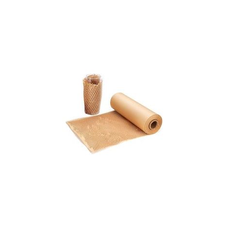 Rouleau de papier d'emballage en nid d'abeille - Alternative écologique au papier bulle pour déménager, emballer des arachides, expédier des produits cassables- 10 mètres x 30 cm (1/5)