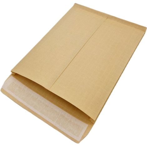 Lot de 10 Pochettes à soufflets 30 mm Kraft armé 130 gr 26 : 275 x 365 mm (1/2)