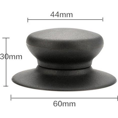Boutons de couvercle de casserole - Lot de 2 - Universels 6-10 mm - Poignées de couvercle de casserole - Boutons de cuis Étiquette (1/4)