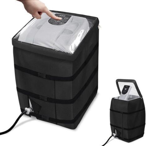 [JAMAIS UTILISÉ] Housse de protection robuste pour pompe de spa gonflable, housse de protection pour pompe de chauffage avec fenêtre supérieure en PVC transparent (1/4)