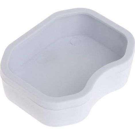 Gamelle d'eau pour reptiles - Bol alimentaire blanc taille M pour gecko, araignée, scorpion, caméléon et autres reptiles de compagnie (1/4)