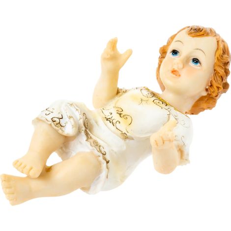 Statuina di Gesù Bambino - Perfetta per il presepe, 7,5 cm (1/4)