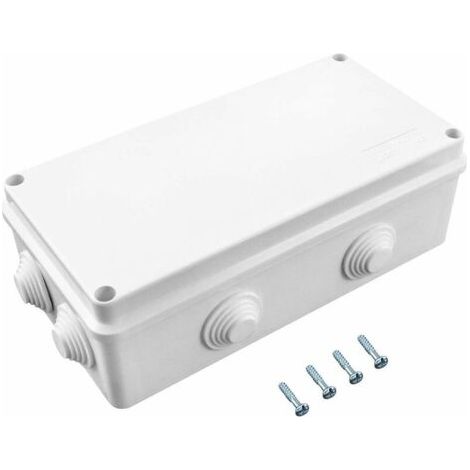 Boite de derivation, IP65 en plastique ABS, etanche exterieur, Blanc, 200 x 100 x 70 mm (1/5)