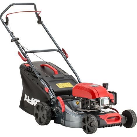 Tondeuse à Gazon à Essence Largeur de Coupe 41 cm Puissance du Moteur 1,9 KW Réglage Central de la Hauteur de Coupe Boîtier en tôle d'acier pour pelouses jusqu'à 800 m² (1/5)