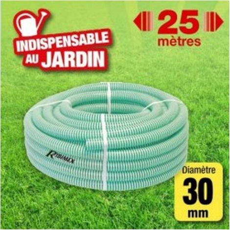 Tuyau Annelé Translucide 25m D.38 mm - Flexible et Résistant - Idéal pour Divers Usages - D-Work