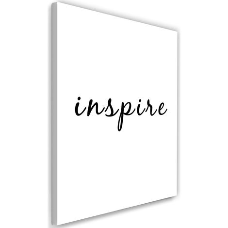 Tableau sur toile Proverbes Typographie inspire 40x60 (1/5)