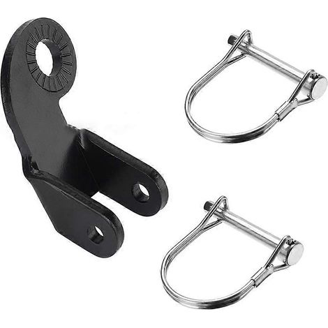 Lot de 2 fixations pour remorque de vélo, assurant une fonction d'attelage fiable. (1/5)