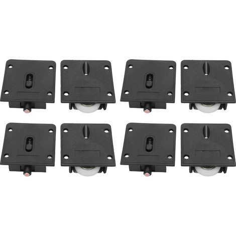 Ortviai Roulettes Coulissantes pour Porte de Placard – 4 Pièces, Diamètre 25 mm, Acier Inoxydable & POM (1/3)