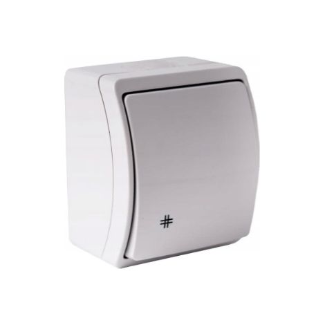 Conector transversal de pared hermético Koala blanco (1/5)