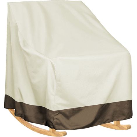 YMYNY Housse de chaise à bascule simple imperméable pour cour extérieure, housse de tabouret pour meubles de jardin anti-sale et anti-poussière 70 × 83 × 99 cm