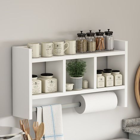 Estante Cortale, 4 Estantes, 64x15x35h cm Blanco (1/5)