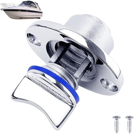 Sollbry Bouchons de vidange pour bateauxMarine Plug Kit Acier inoxydable - Scellé, inoxydable, avec bouchon de vidange pour kayak, anneau d'étanchéité étanche pour kayak,fontaine à poisson, Bleu (1/5)