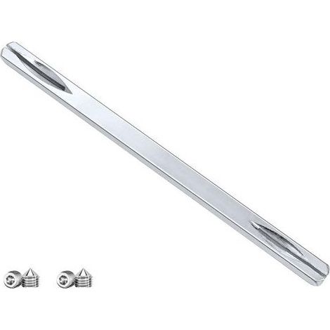 Poignée Carrée pour Poignées de Portes - Carré Poignée de Porte 8mmx150mm en Acier Solide, Tige Poignée Carrée avec 4 Vis M6, pour Domestique Remplacement ou Montage de Poignées de Portes Intérieures (1/5)
