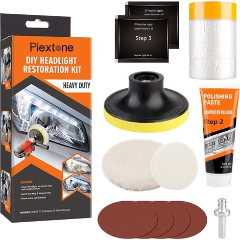 Kit de réparation de phares pour Bricolage de Phare éclaircisseur de Voiture Kit de réparation de Lampe de Nettoyage (Automatic) (1/5)