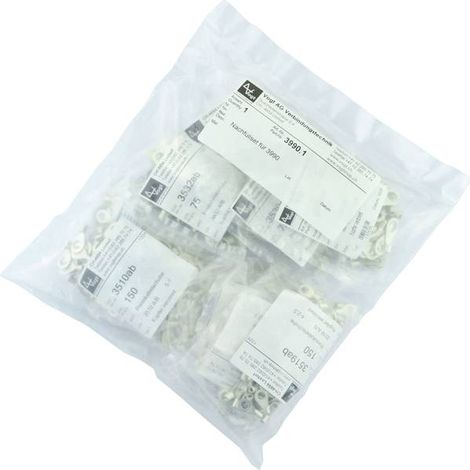 Vogt Verbindungstechnik 3990.1 Assortimento Capocorda ad anello 0.50 mm² 6 mm² Argento 1000 pz.