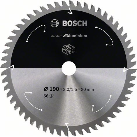 Bosch PRO Aluminium cordless Kreissägeblatt, 190 x 2 x 20 mm, für HKS