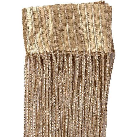 Rideau de porte à pompons en polyester – Dimensions 100 x 200 cm – Cloison décorative pour séparation d'espace – Idéal pour maison et événements (1/5)