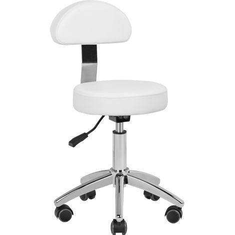 Kosmetik-Pedikürehocker 304-P weiß (1/3)