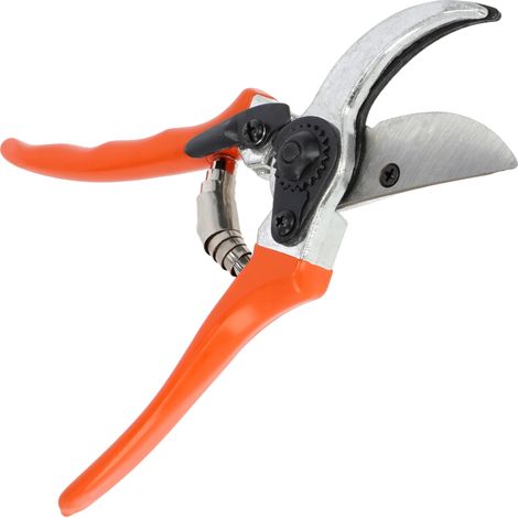 Forbici da potatura manuali, lama in acciaio, lunghezza 21 cm, capacità di taglio 15 mm, impugnatura ergonomica, design leggero. (1/5)