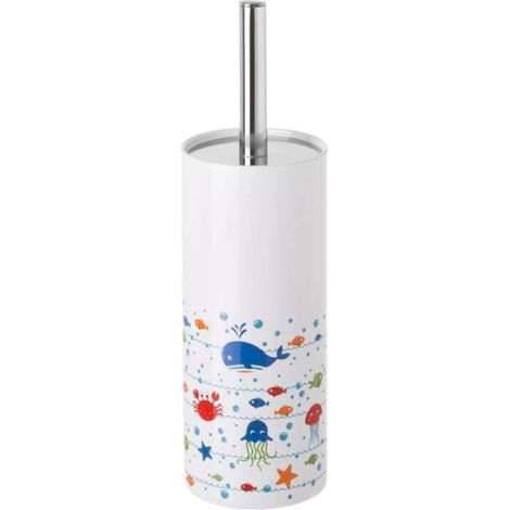 Brosse WC Céramique Multicolore Poissons
