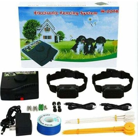 Collier anti-fuite pour chien – Clôture électrique sans fil, récepteur réglable, batterie longue durée, signal sonore clair (1/4)