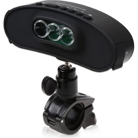 Enceinte Bluetooth multifonction étanche pour vélo, haut-parleur extérieur avec lampe, support carte TF, radio FM, corne de vélo et support de guidon (1/5)