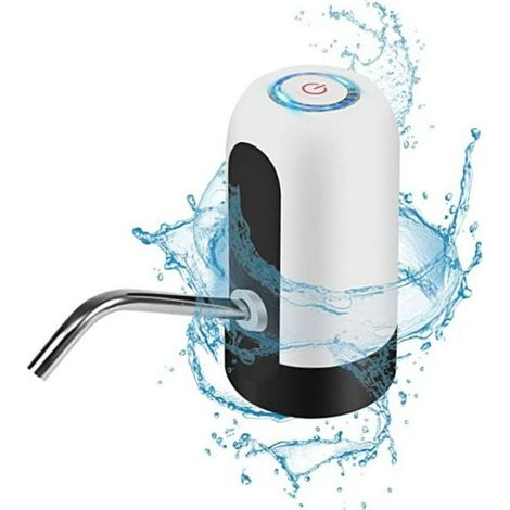 Fontaine à eau électrique rechargeable pour carafon, distributeur d'eau portable avec batterie intégrée (1/3)