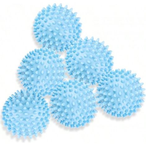 6 Boules de Linge pour Sèche-linge, Recharge Réutilisable en Pellet Plastique, Adoucissant Tissu, Réduit les Ridules et l'Électricité Statique (1/4)