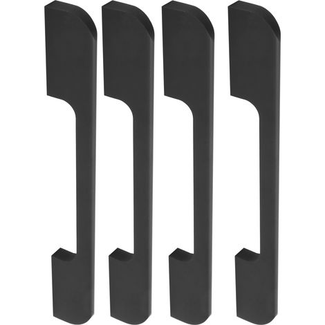 4 Poignées de Tiroir en Alliage d'Aluminium Noir pour Armoire et Meuble - Accessoires Quincaillerie - Alésage 192 mm (1/5)