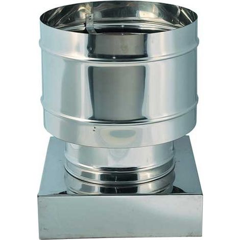 Fumaiolo inox quattro venti base quadra : Diametro - 270X270