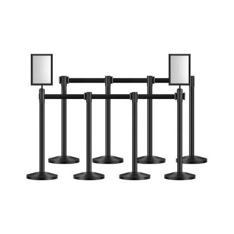 Poteau de guidage - 8 pcs barrière de balisage pour contrôle de (1/5)