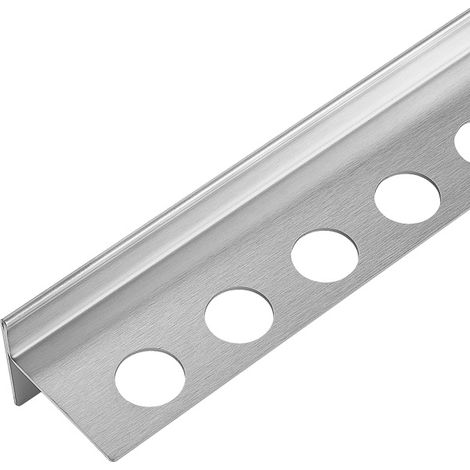 Striscia inclinata sinistra del pavimento, 120 cm, in acciaio inox (1/5)