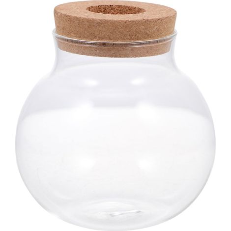 ökologische Fischglasflasche mit Deckel aus Glas klare Sicht