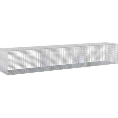 Gabion avec fil de 5 mm et maille de 5x2,5 cm 300x50x50 cm vidaXL (1/5)