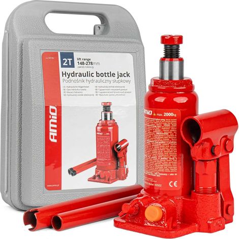 Hydraulische Säulenhebebühne 2T 2000 kg PVC-Box amio-04182 (1/5)