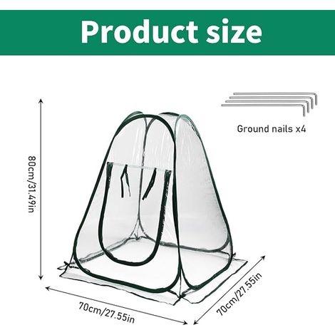 Greenhouse 70 x 70 x 80 cm Tent for Plants (1/2)