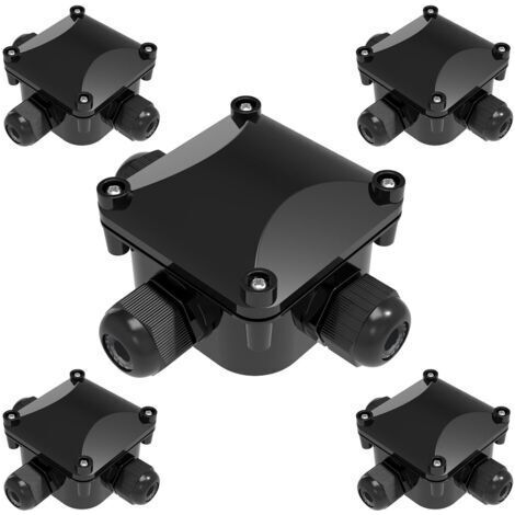 5 boîtes de jonction étanches IP68  Connecteur de câble à 3 voies  Manchon de distribution  Câble de terre électrique extérieur  Manchon de câble externe